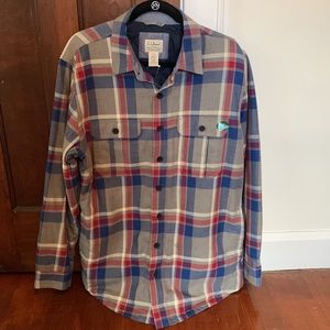 LL Bean Men’s PrimaLoft-Lined Shirt-Jacket, Sz Tall Medium